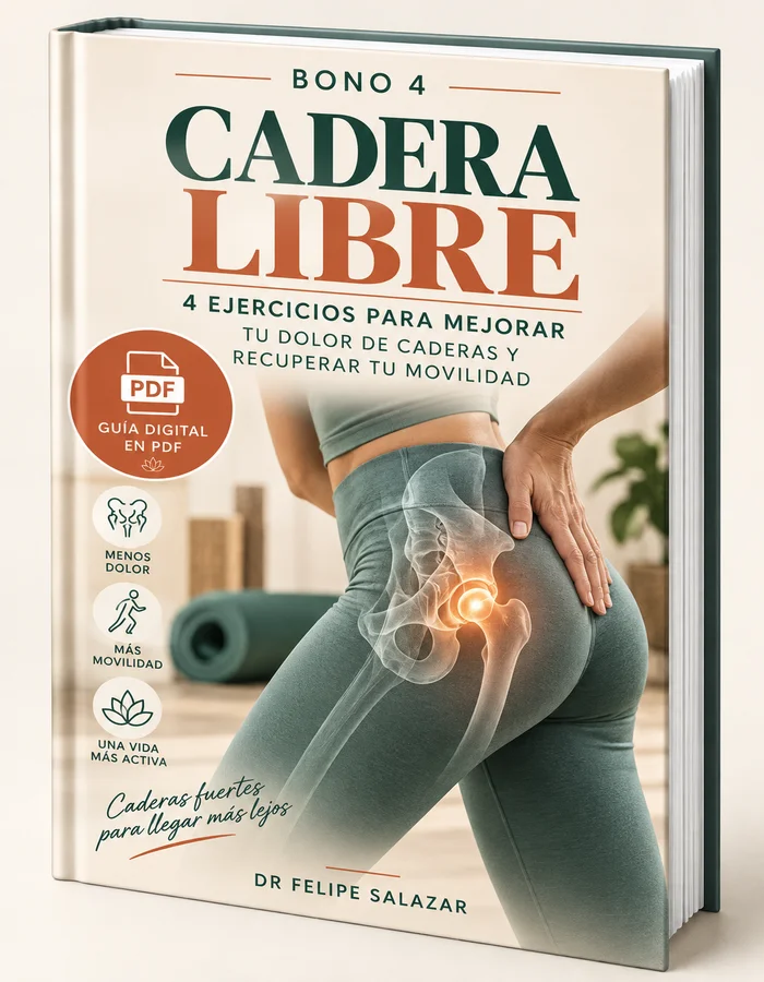 Mockup del bono CADERA LIBRE: guía digital en PDF para caderas